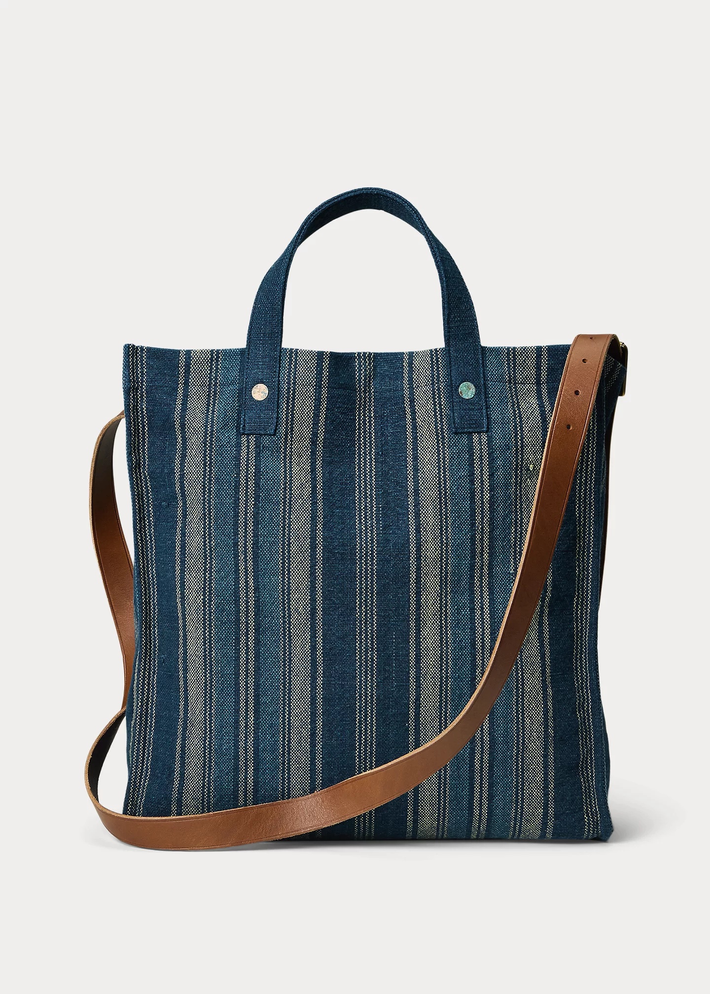 Handwoven Indigo Carpenter Tote - 3