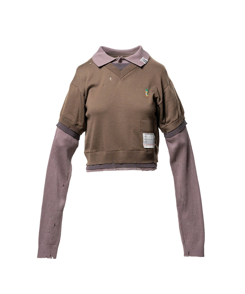 Triple Layered Knit Sweater 14
