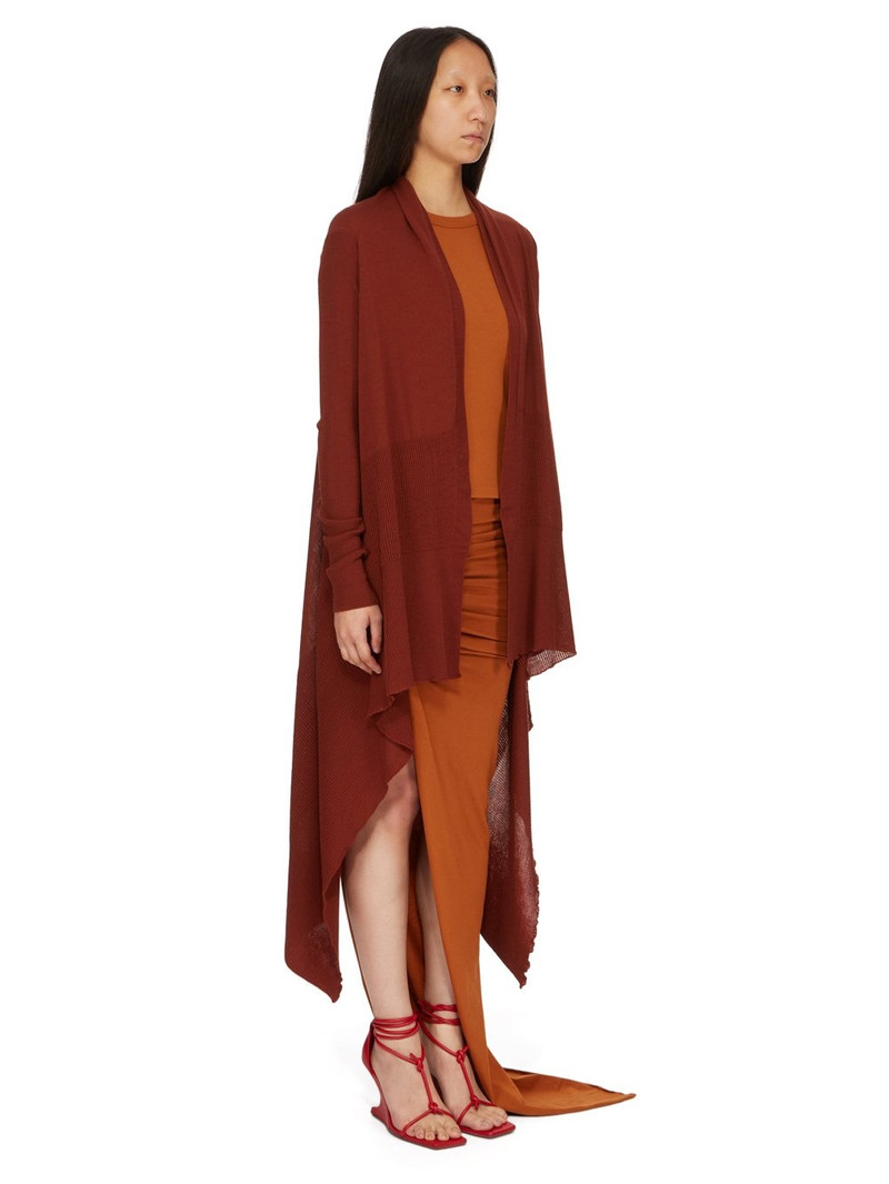 Long Open-Front Wool Wrap Cardigan Sweater 2