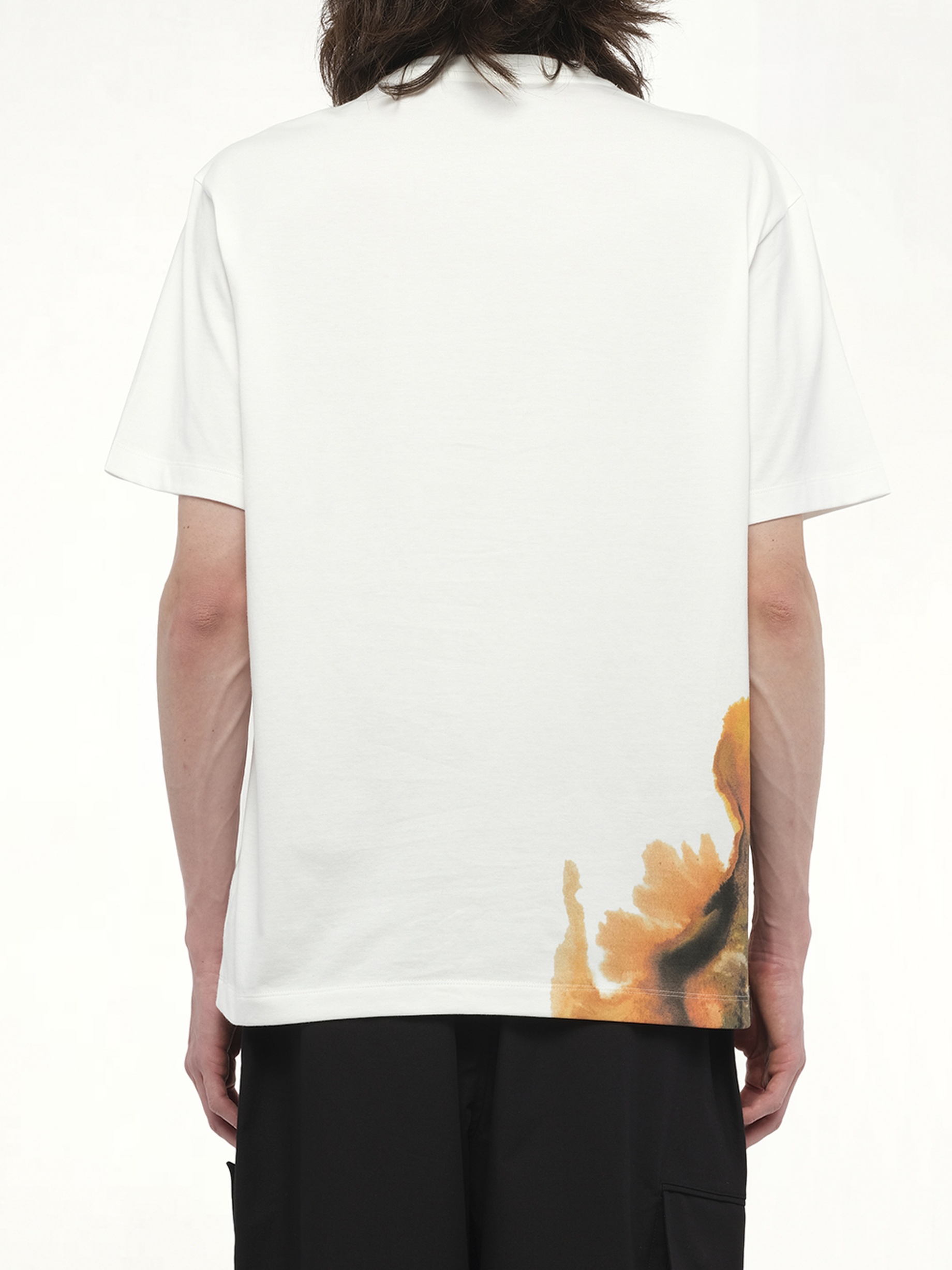 Watercolours Short Sleeve T-Shirt in White - 6