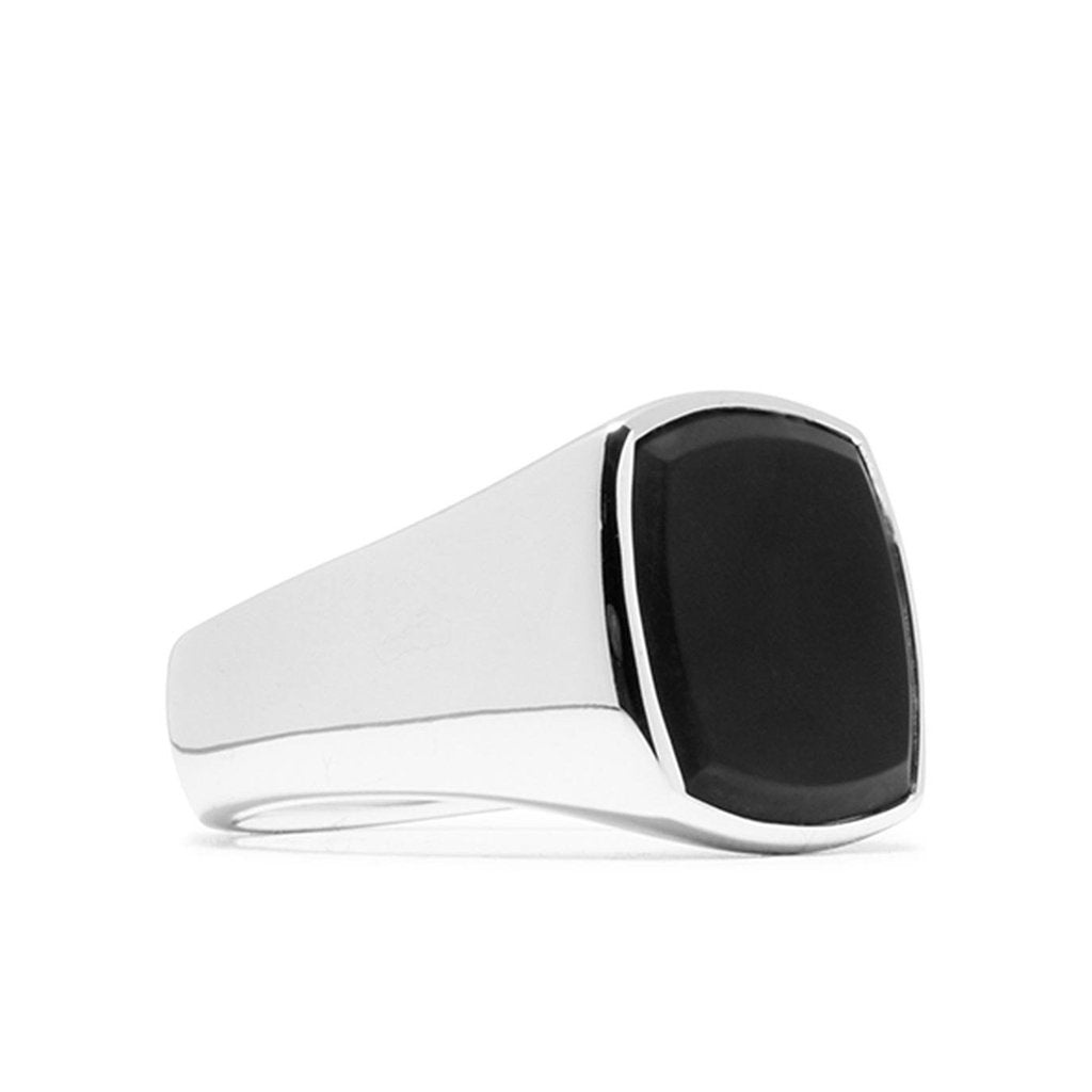 CUSHION BLACK ONYX - 925 STERLING SILVER - 2