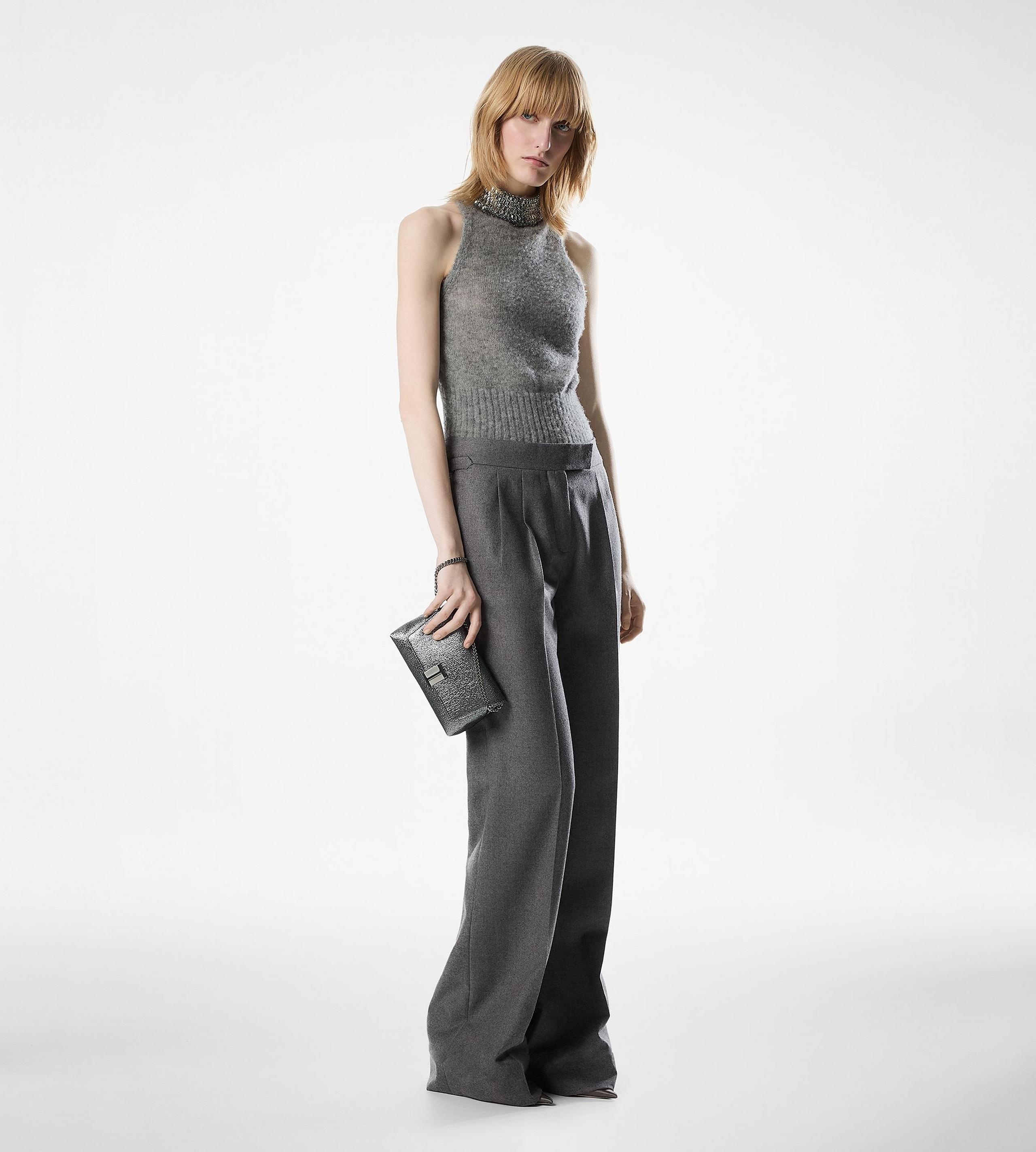 HAMMERED-EFFECT FABRIC NOBILE MINI BAG - 5