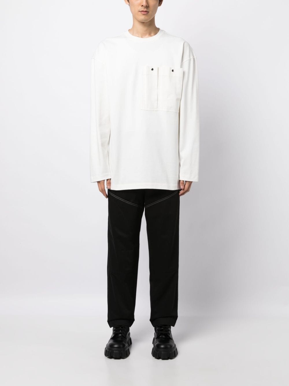 long-sleeved organic cotton T-shirt - 2