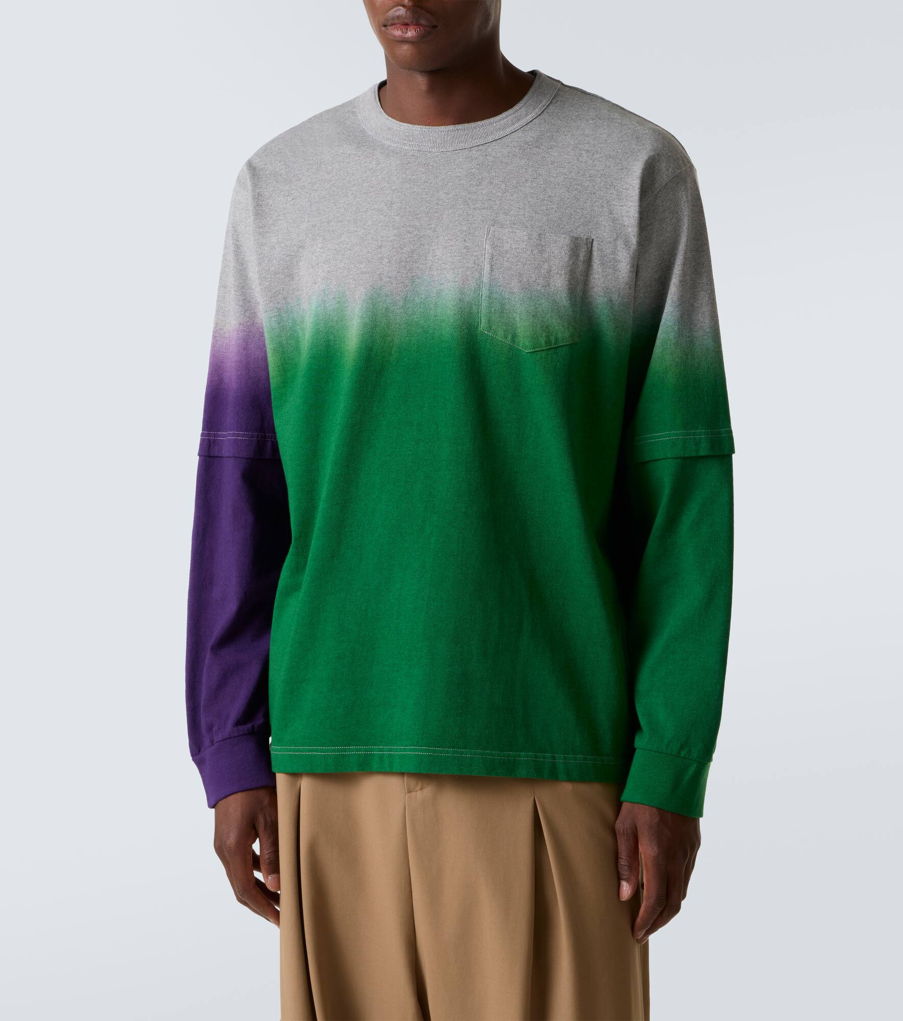 Dyed cotton sweatshirt - 3