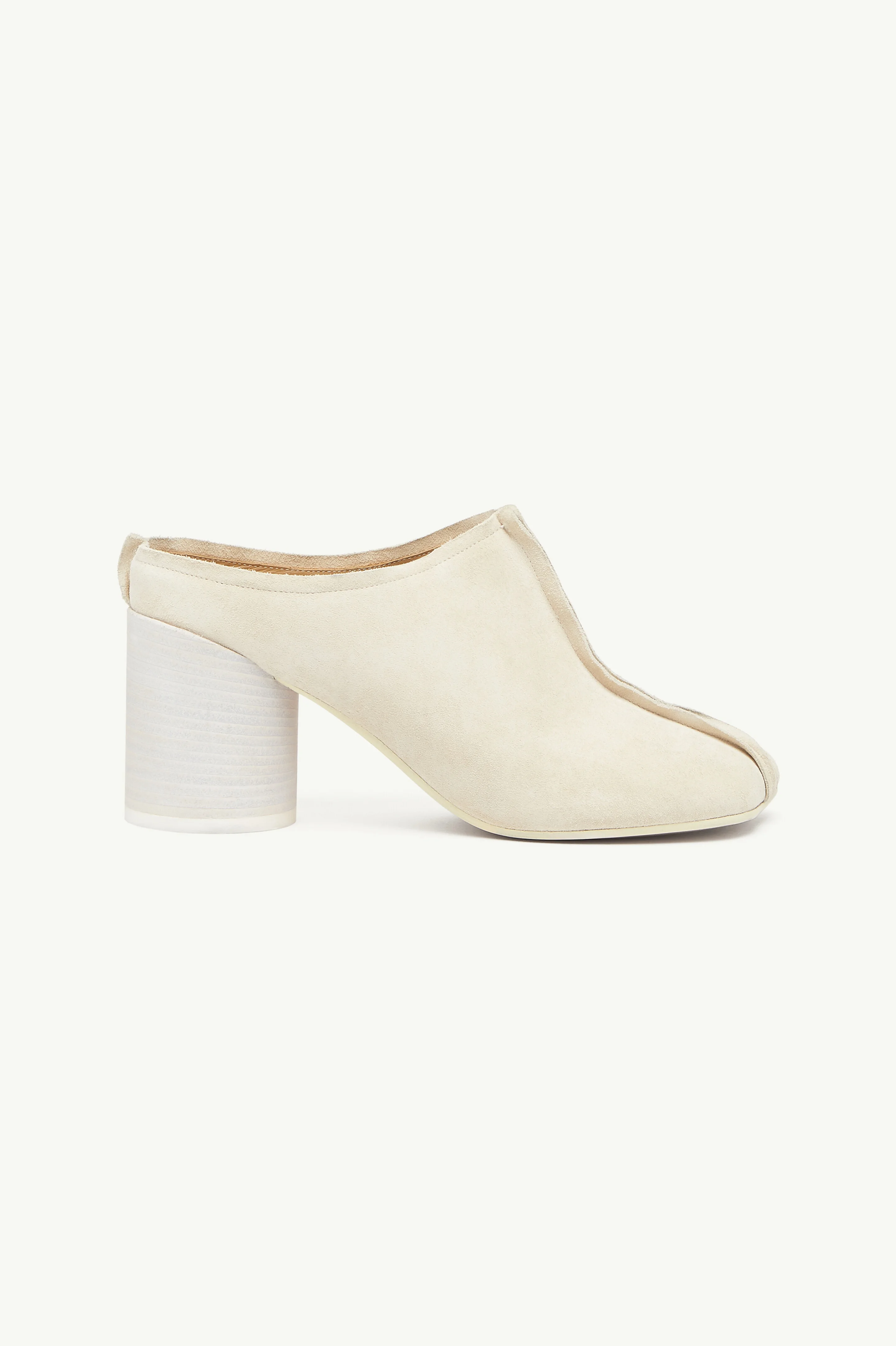 Suede Anatomic stitch toe mule - 1