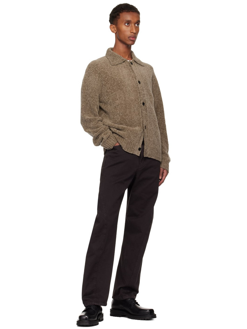 SOLID HOMME Khaki Wool Cardigan outlook