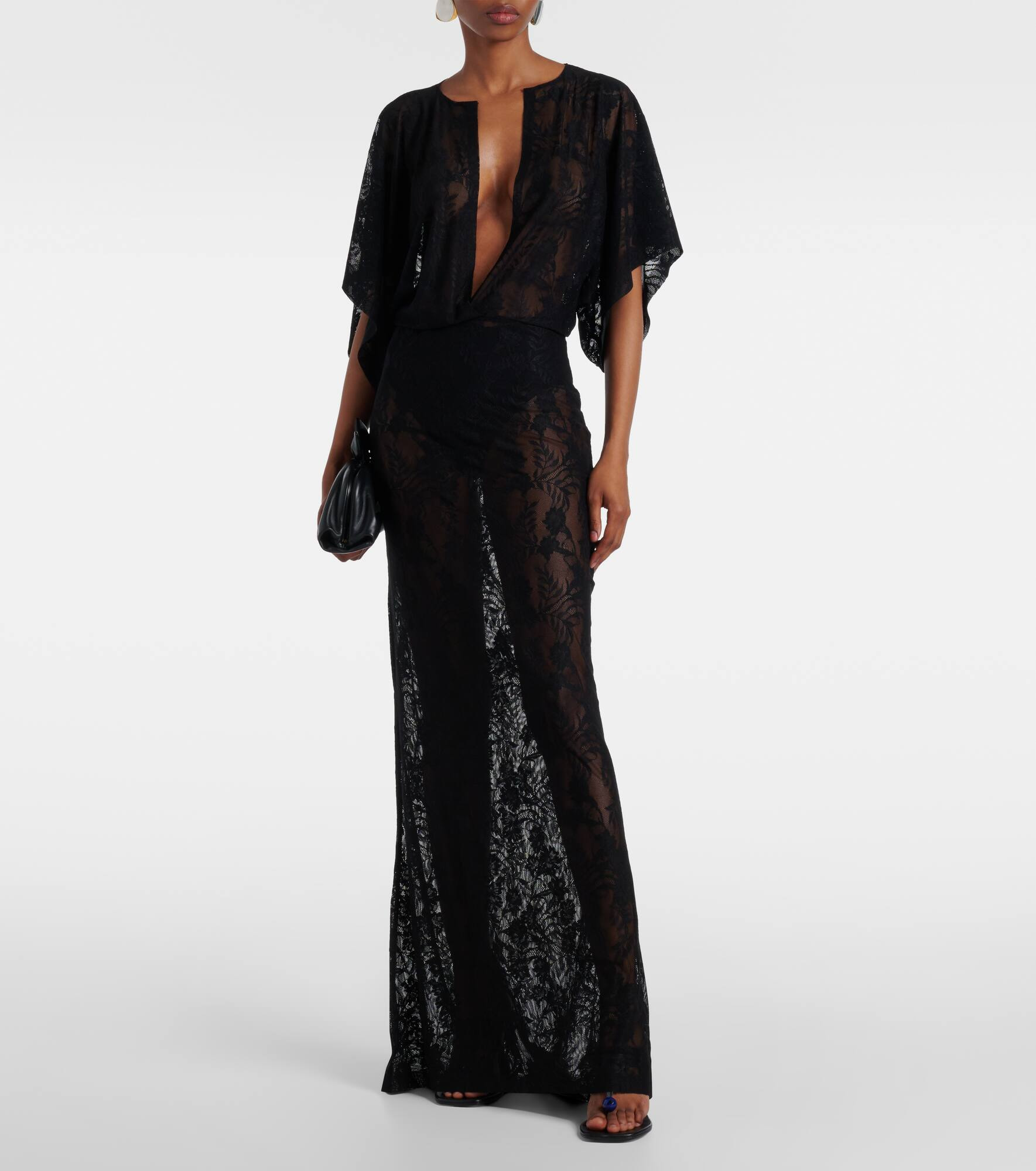 Obie floral lace gown - 2