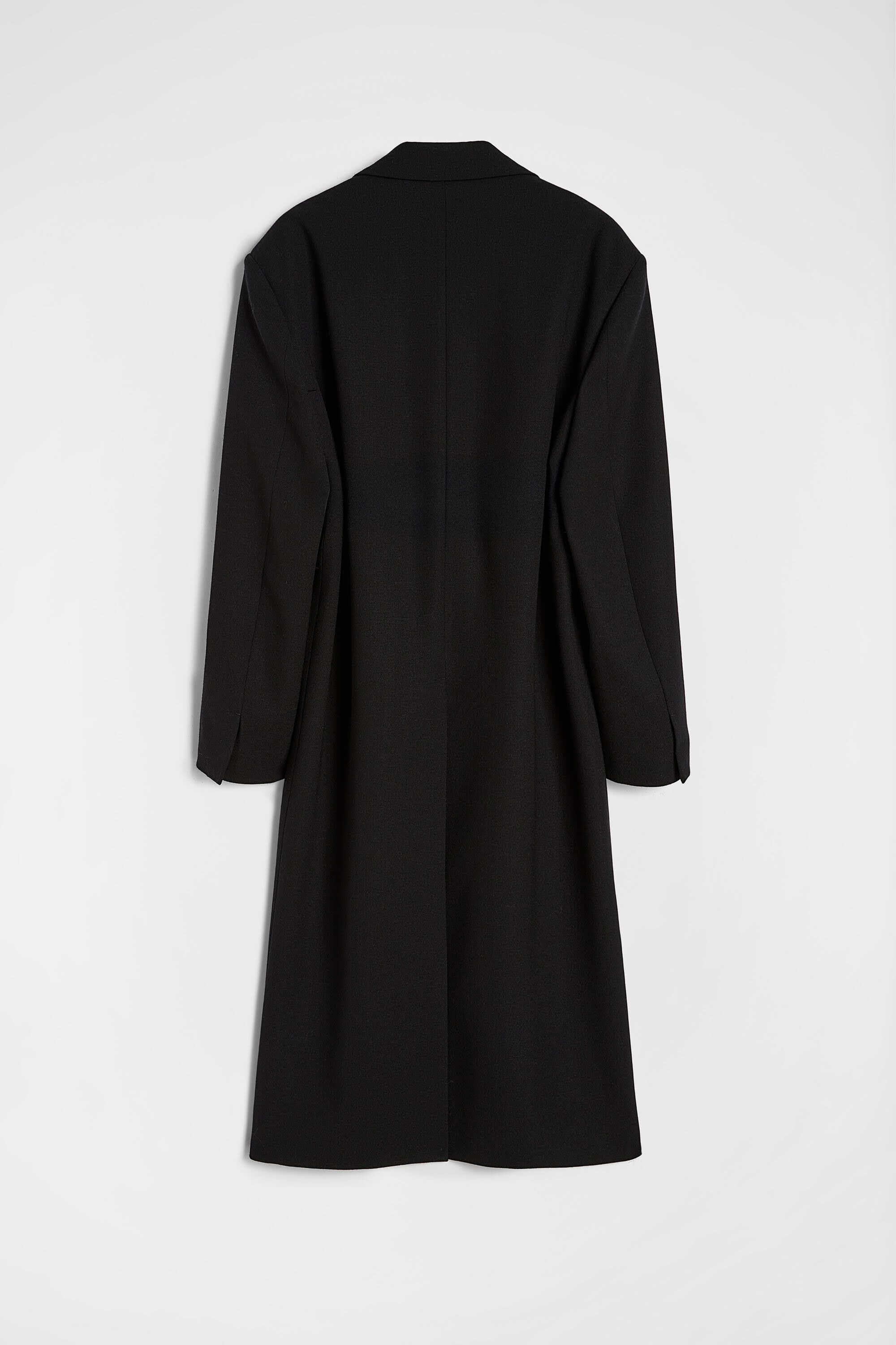 Wool Canvas Tailored Coat - 3