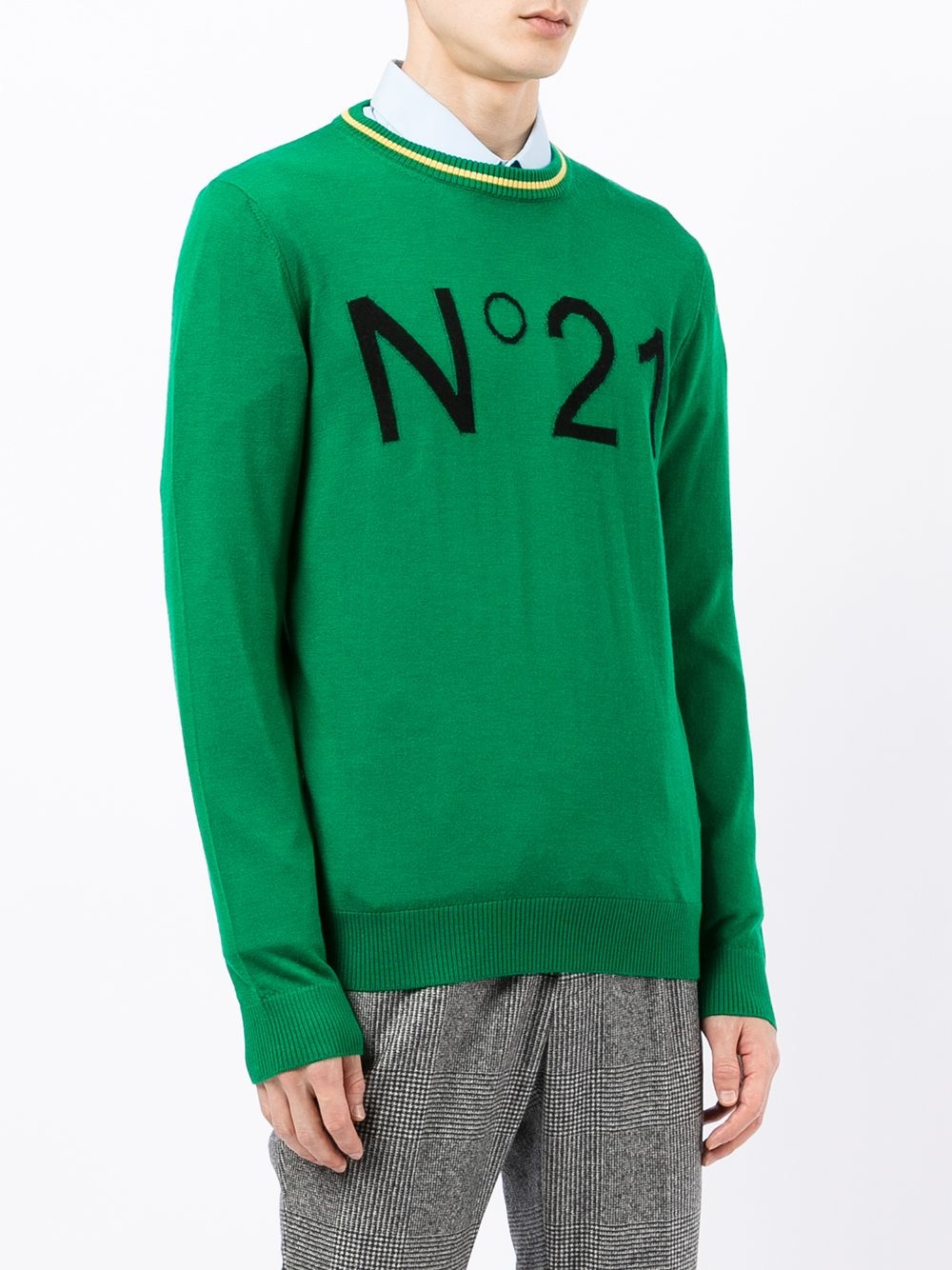 logo-embroidered jumper - 3