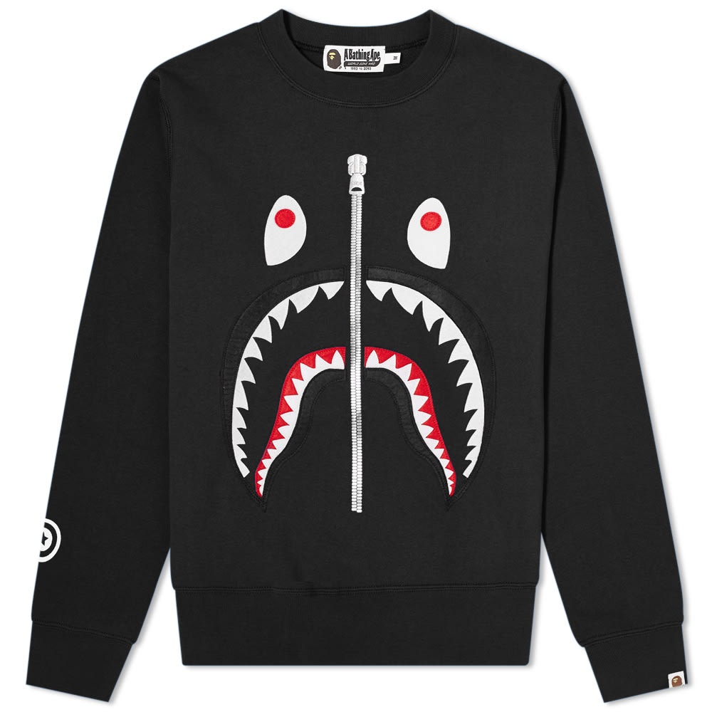 A Bathing Ape Shark Crew Sweat - 1