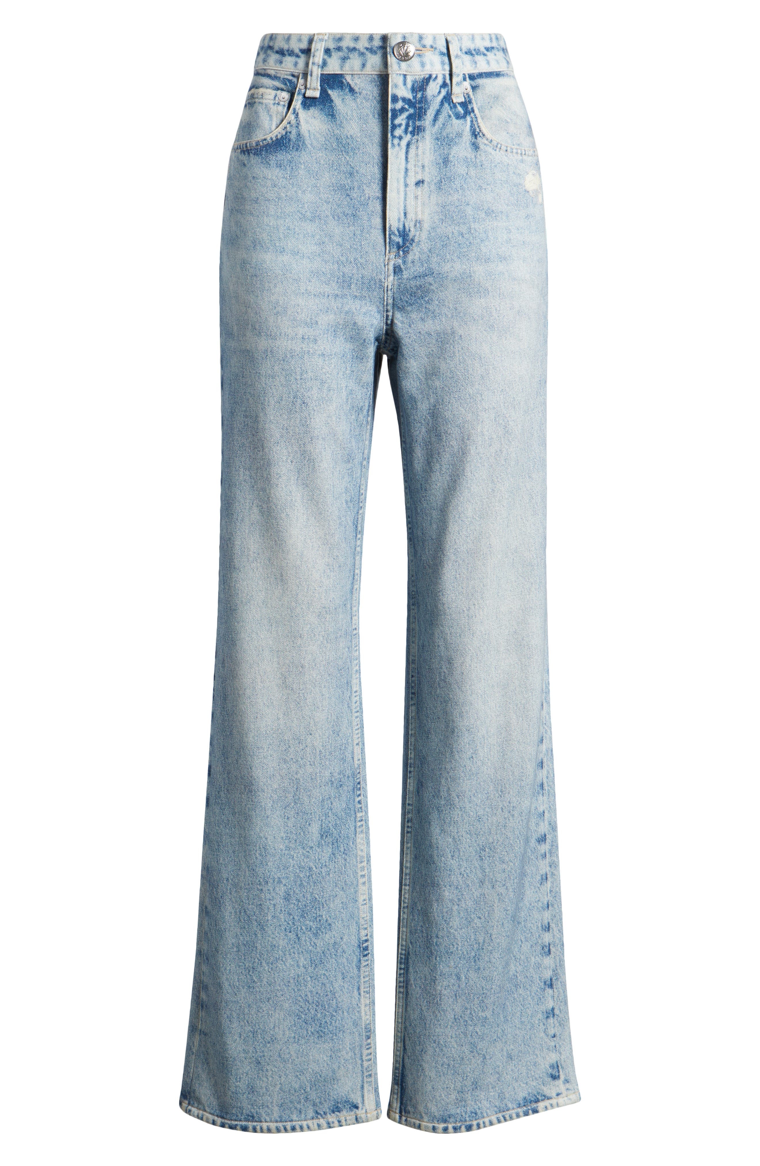 rag & bone Miramar Shea Relaxed Straight Cotton Terry Sweatpant Jeans in Riverly at Nordstrom - 5