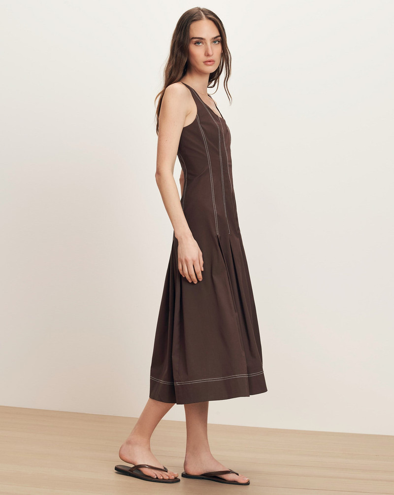 JOLIE COTTON POPLIN MIDI DRESS 3