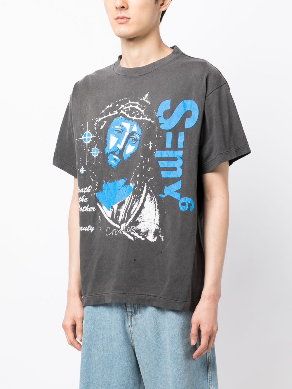 graphic-print short-sleeve T-shirt - 3