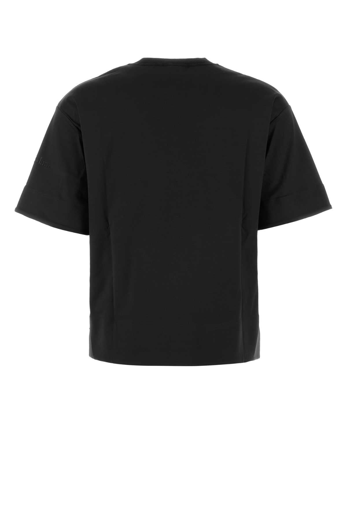 Max Mara Women Black Cotton Maser T-Shirt - 2