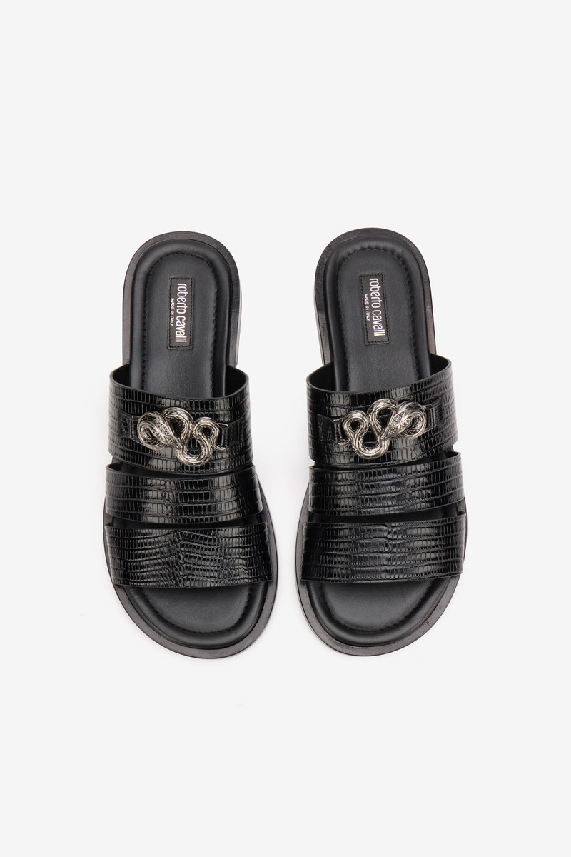 Black Leather Sandals 4