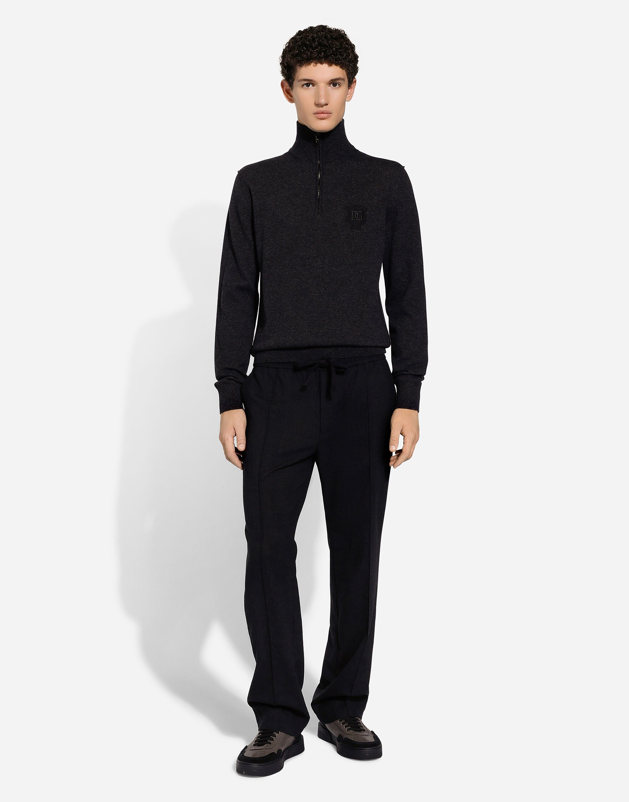 Zip-up cashmere turtle-neck sweater - 2