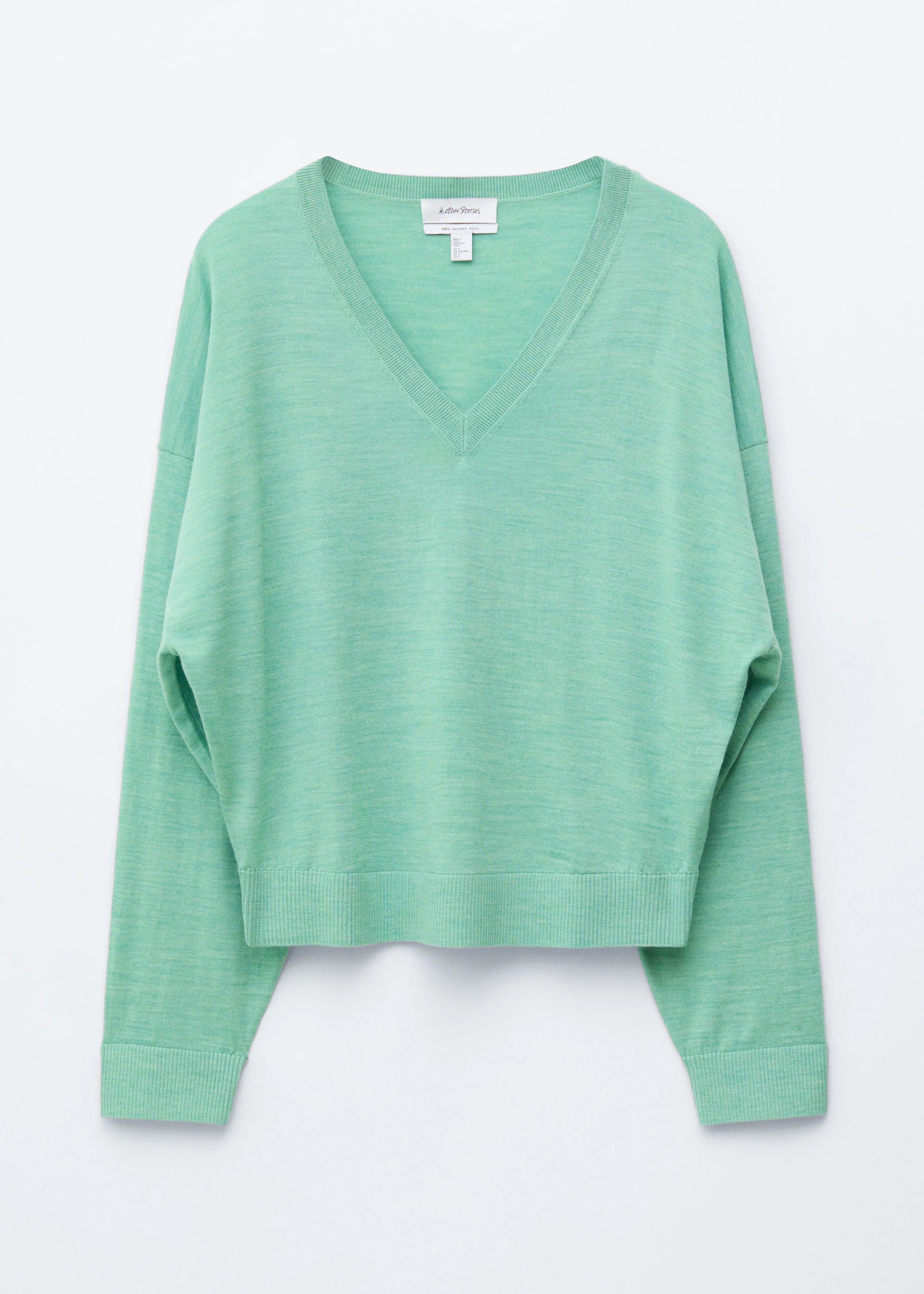 V-Neck Merino Wool Jumper - 1