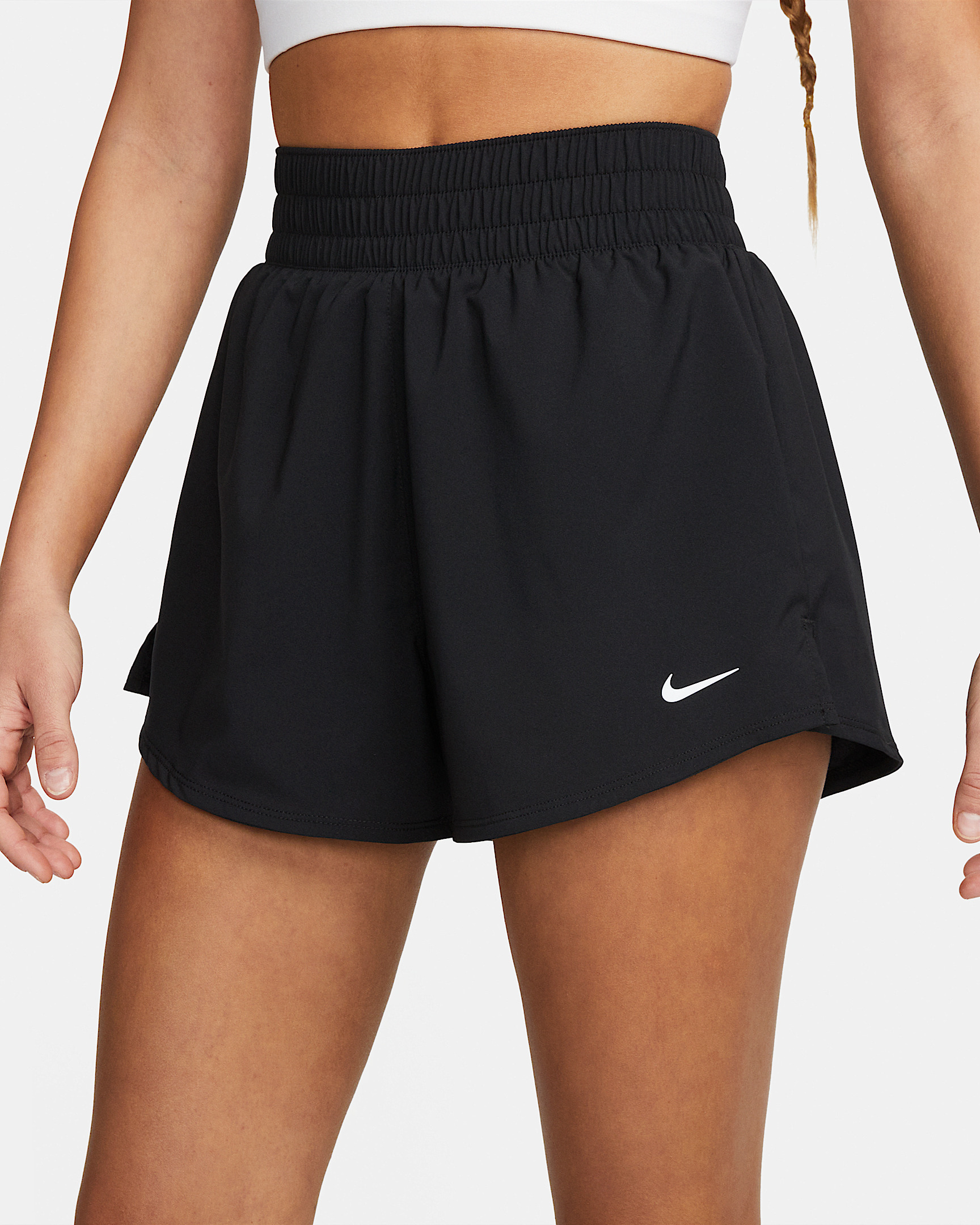 Nike Women's One Dri-FIT High-Waisted 3" 2-in-1 Shorts - 2