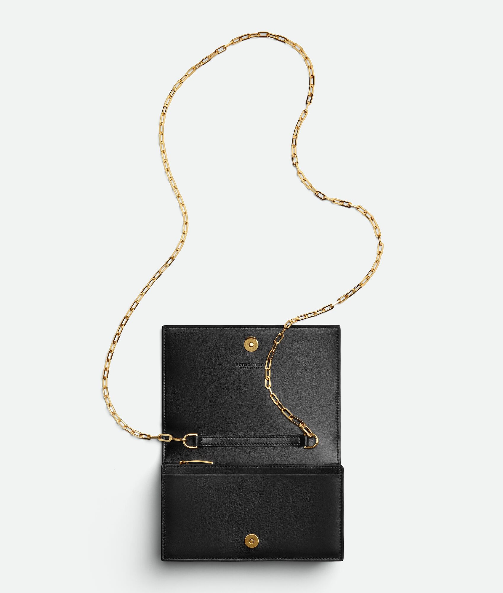 intrecciato mini bag on chain - 3