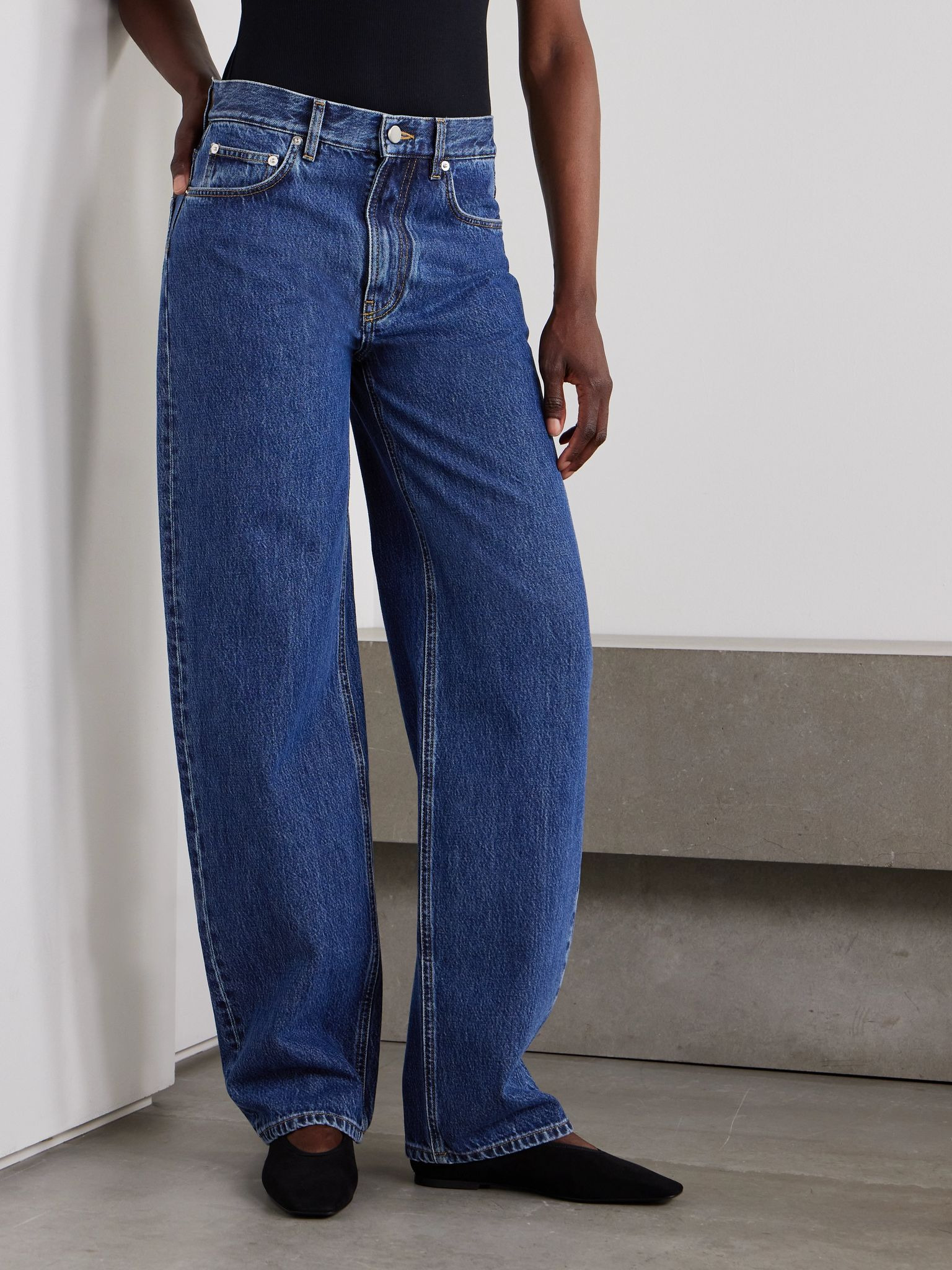 Samur high-rise straight-leg jeans Mid denim - 3