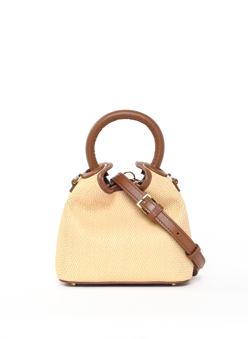 Madeleine Raffia Naturale/Cognac 4