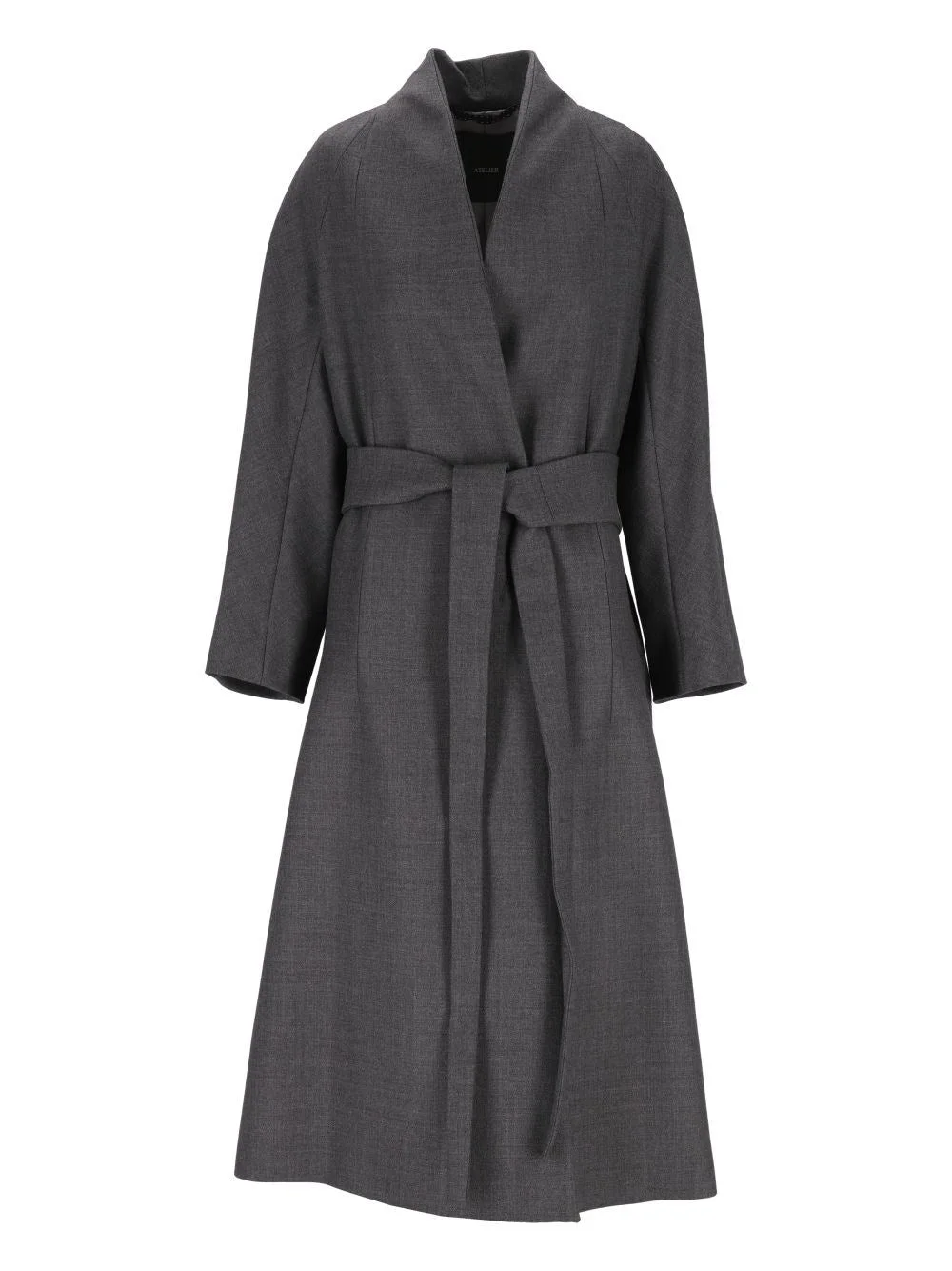 Max Mara Women Worsted Wool Kimono Coat - 1