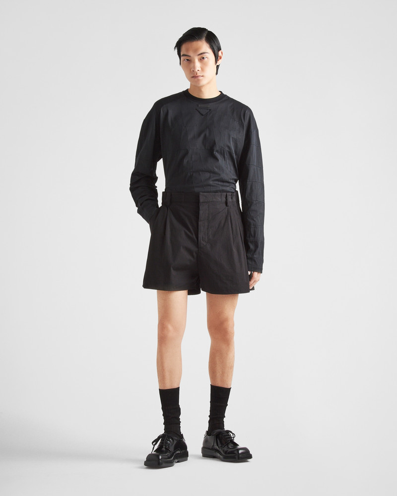 Prada Long-sleeved cotton T-shirt outlook