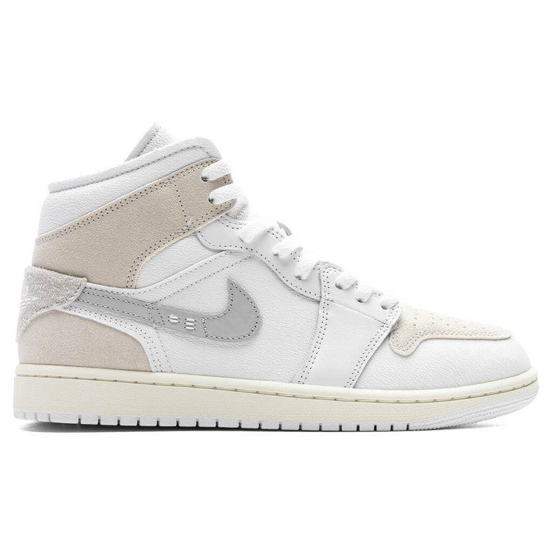 AIR JORDAN 1 MID SE CRAFT - WHITE/LIGHT OREWOOD BROWN/TECH GREY - 1