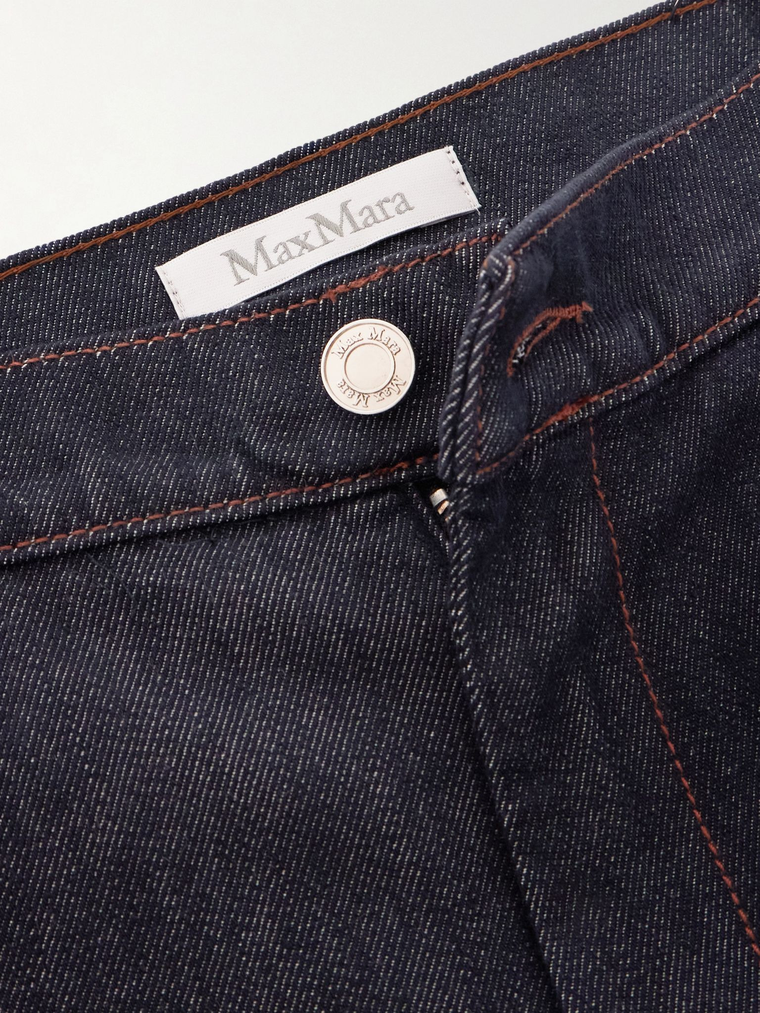 Carmine high-rise wide-leg jeans Dark denim - 5