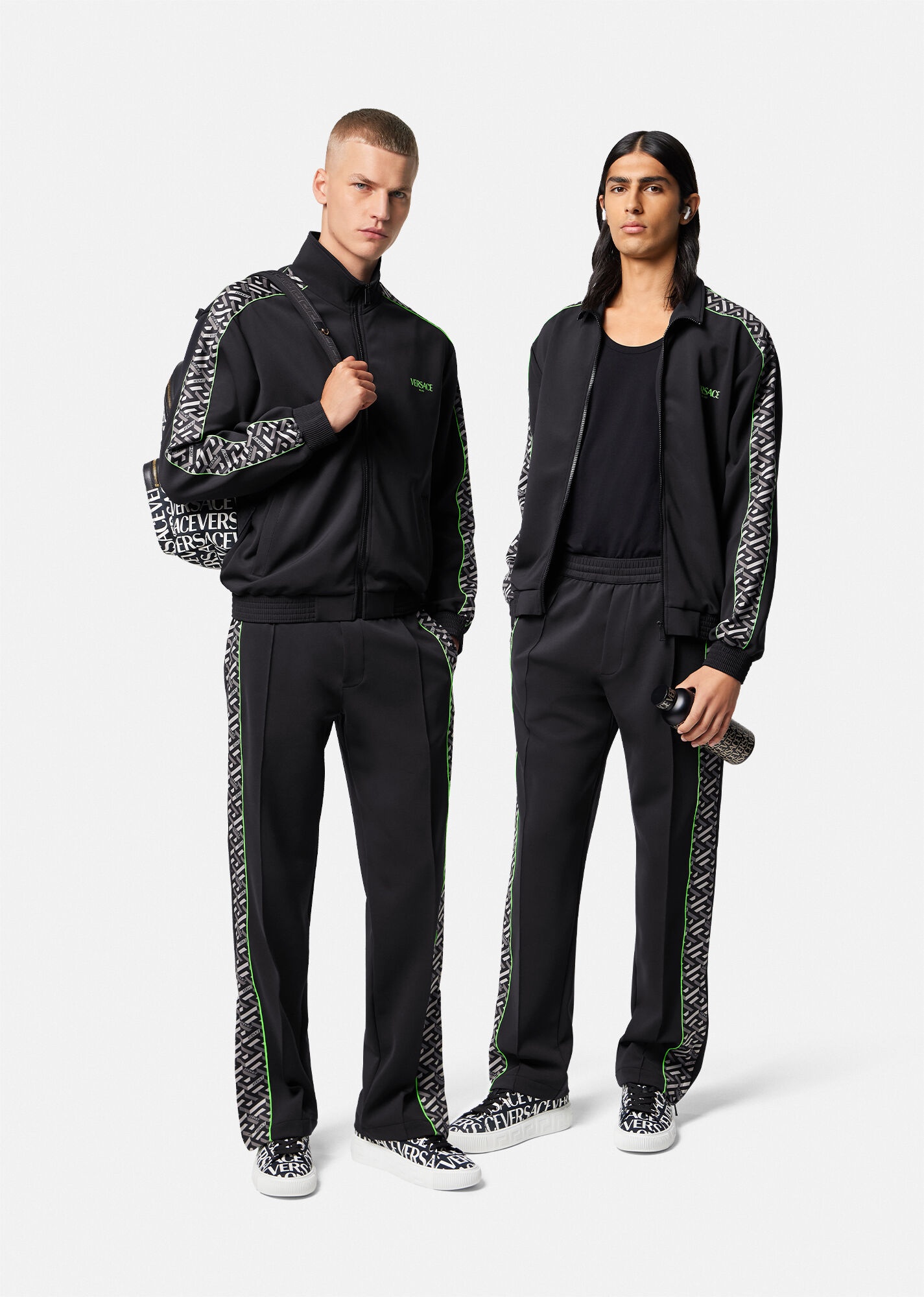 La Greca Nylon Gym Track Pants - 2