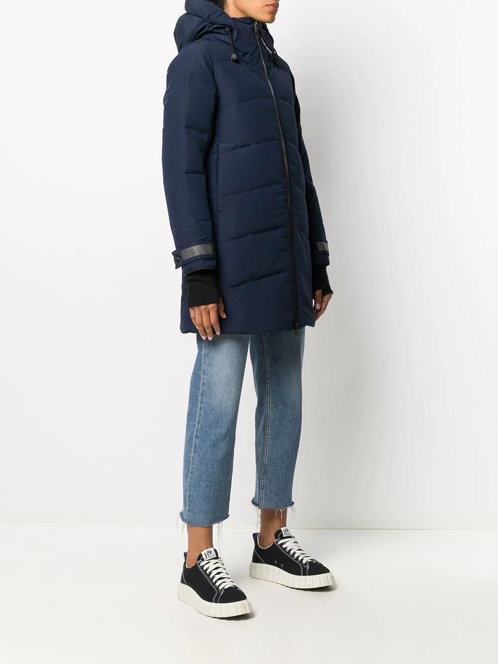 Merritt quilted mid-length parka - 3