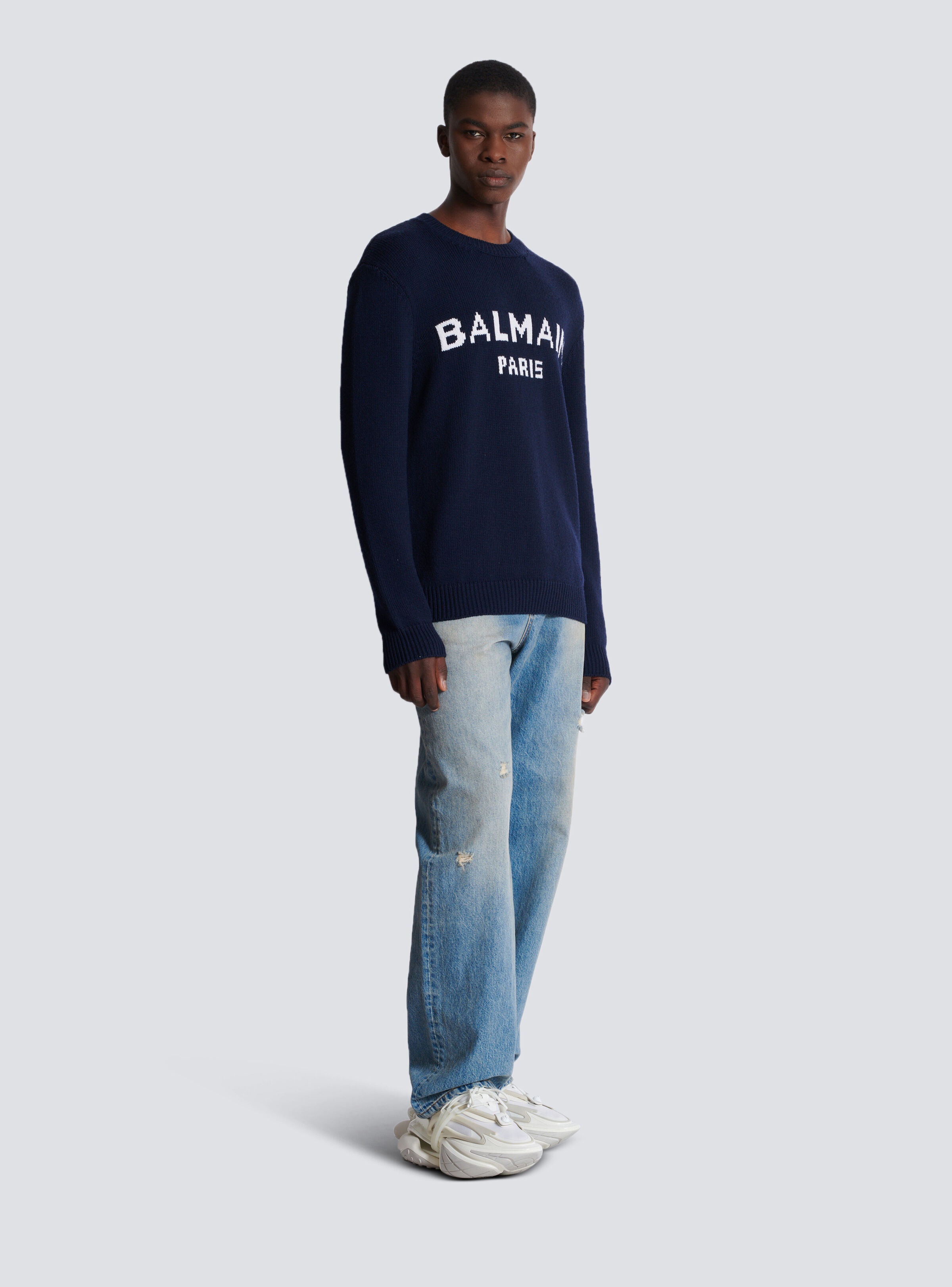 Wool Balmain Paris jumper - 3