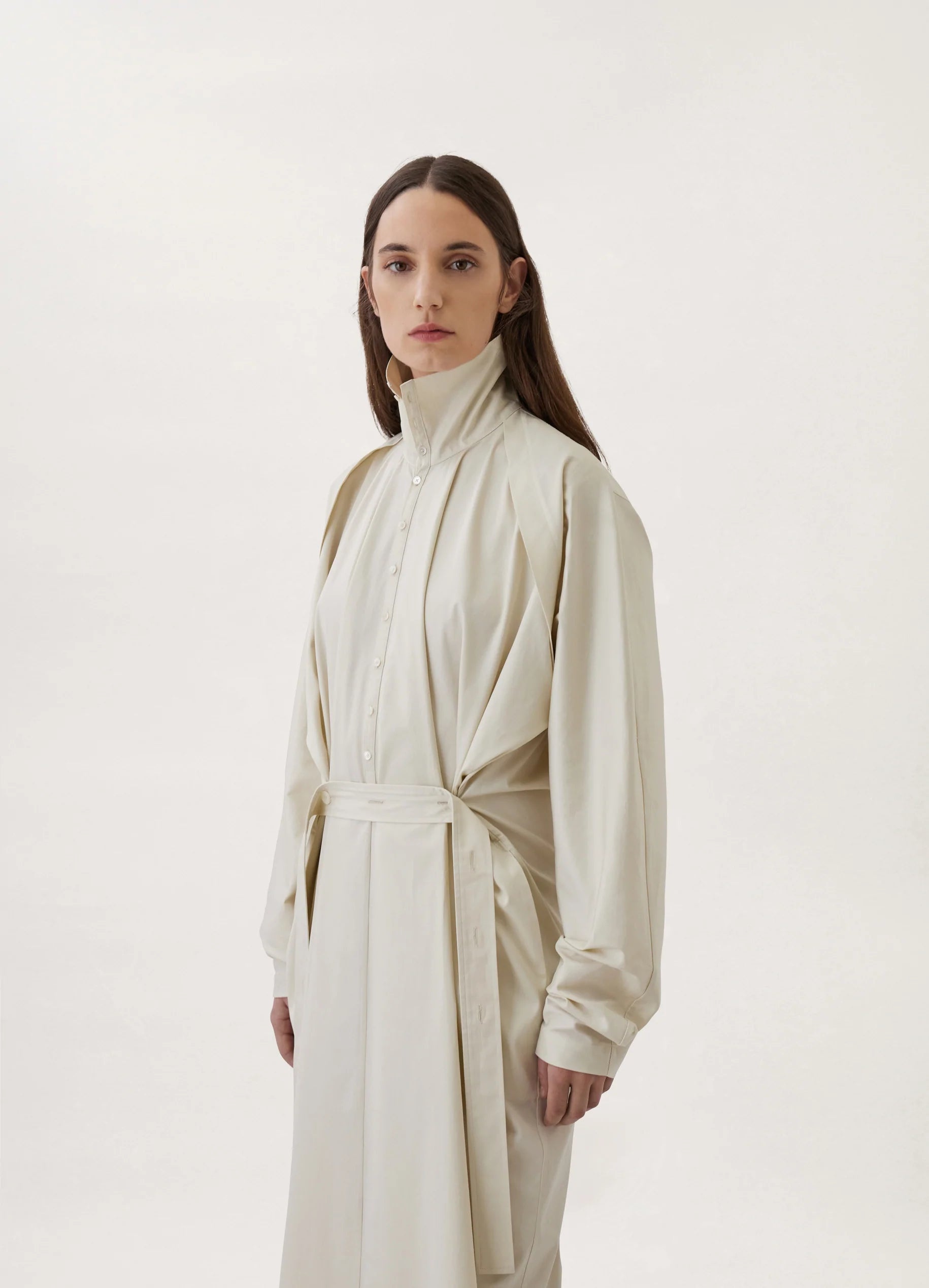 BELTED TILTED DRESS
COTTON TWILL - 3