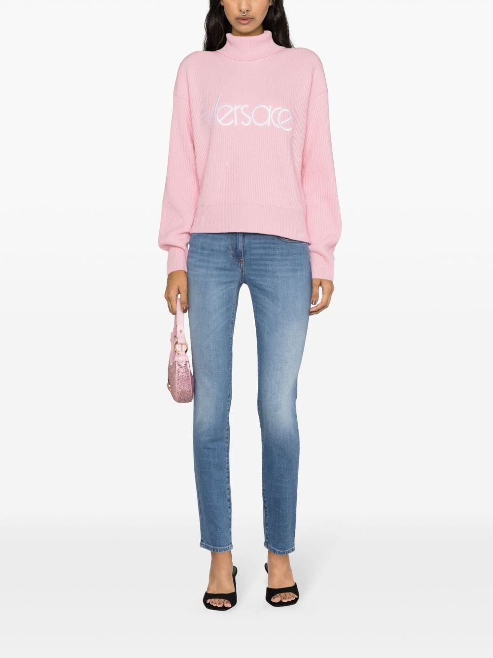low-rise Medusa Head-motif skinny jeans - 2