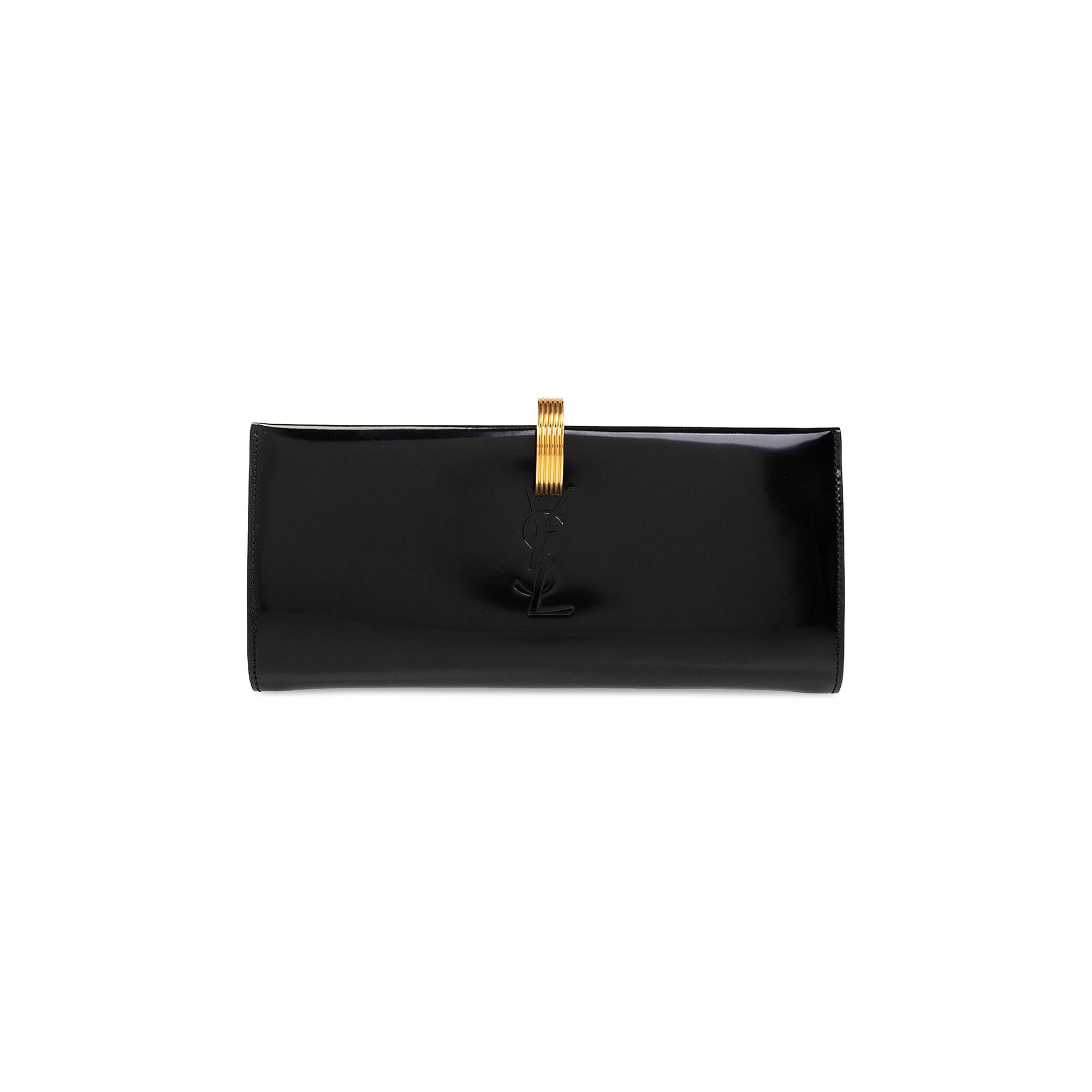 Saint Laurent Daria Leather Clutch 'Black' - 1