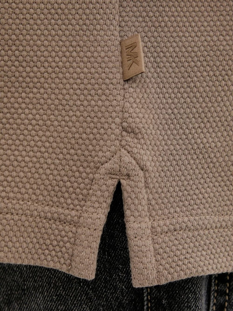 textured-weave polo shirt 4