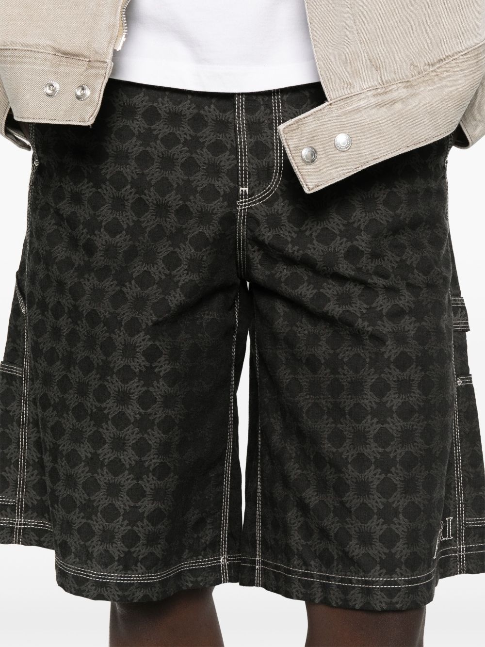 geometric-print shorts - 5
