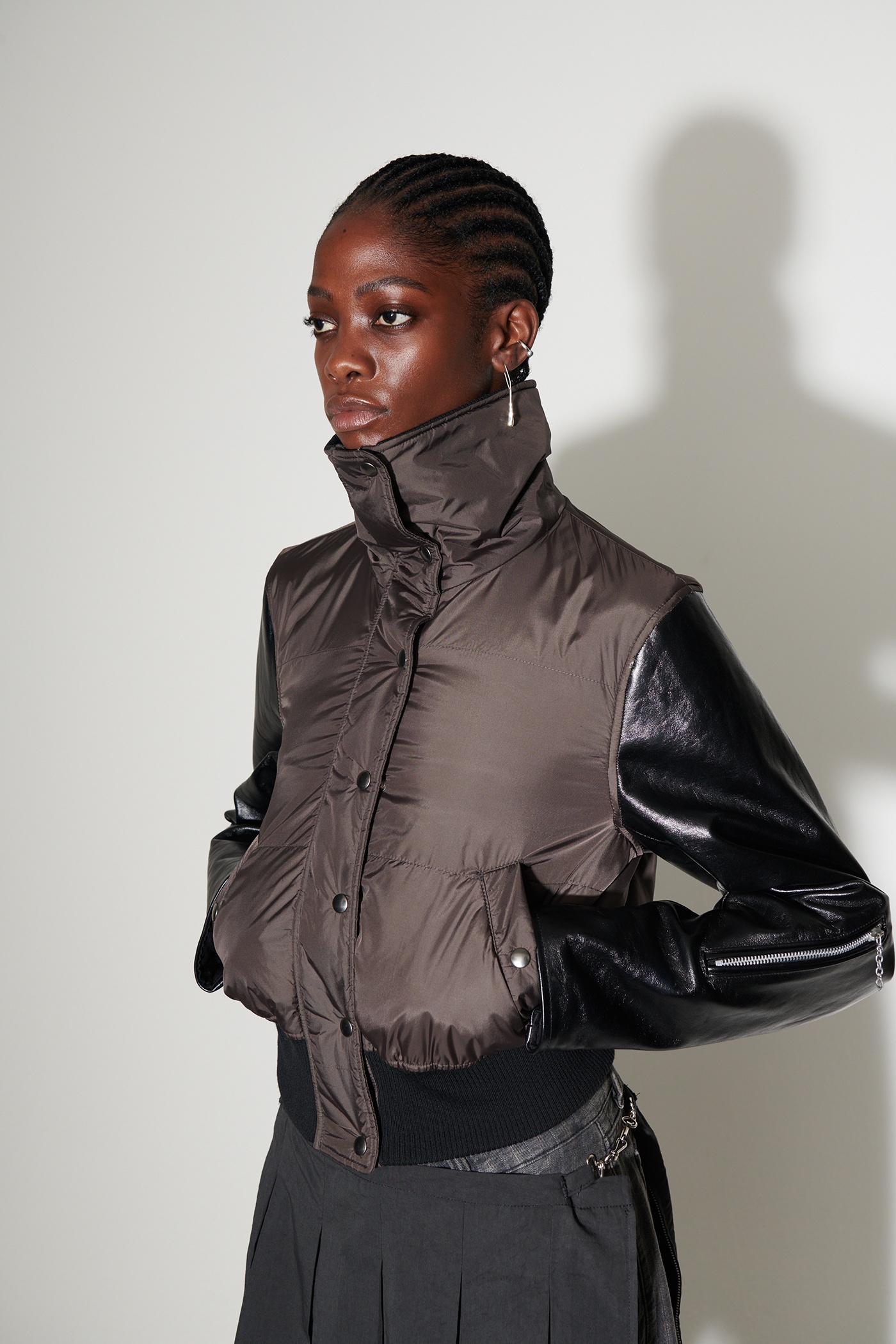 April Puffa Oxidized Grey Aero Nylon - 6