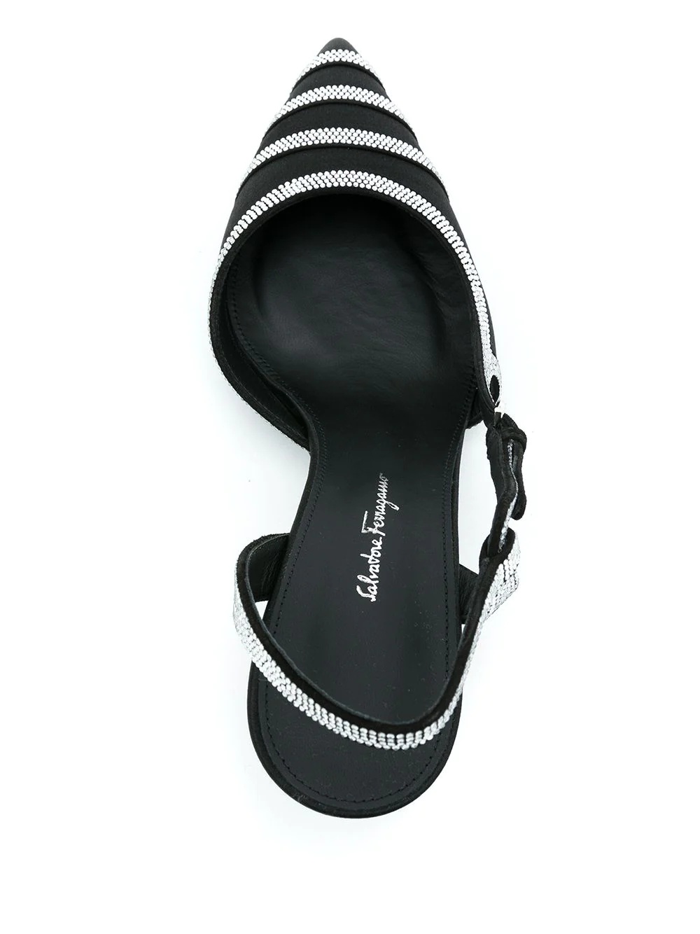 rhinestone sling-back pumps - 4