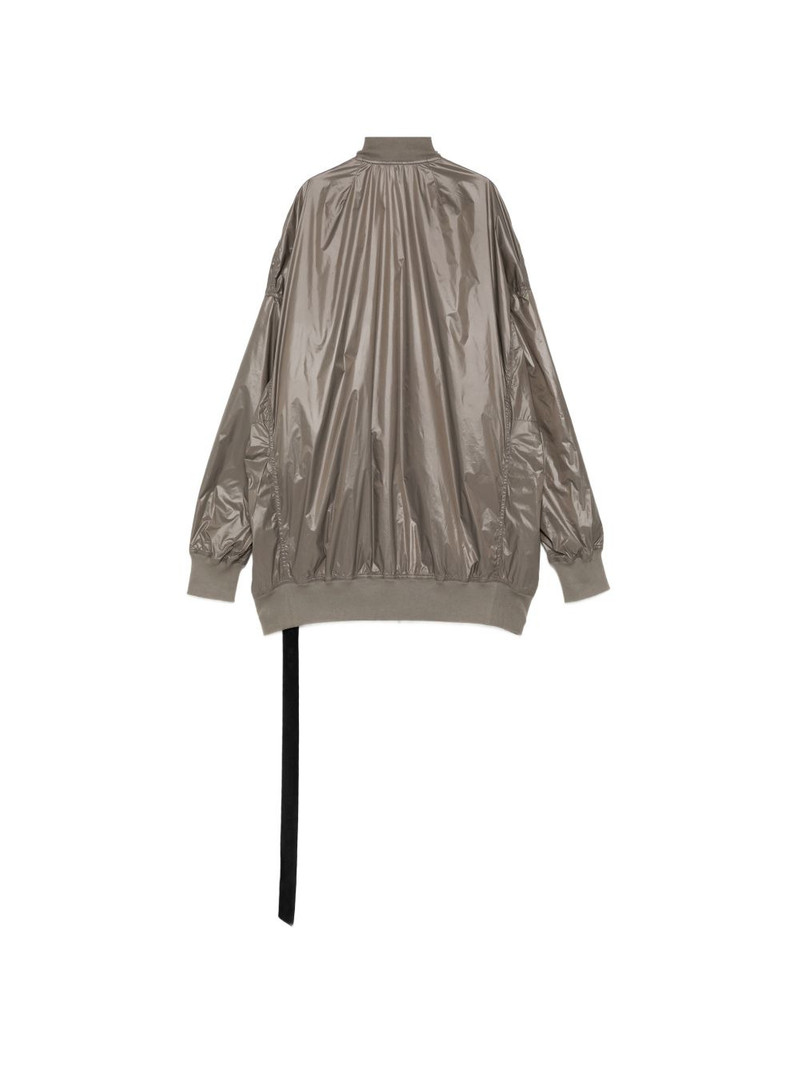 Rick Owens DRKSHDW ruched zip-up jacket outlook