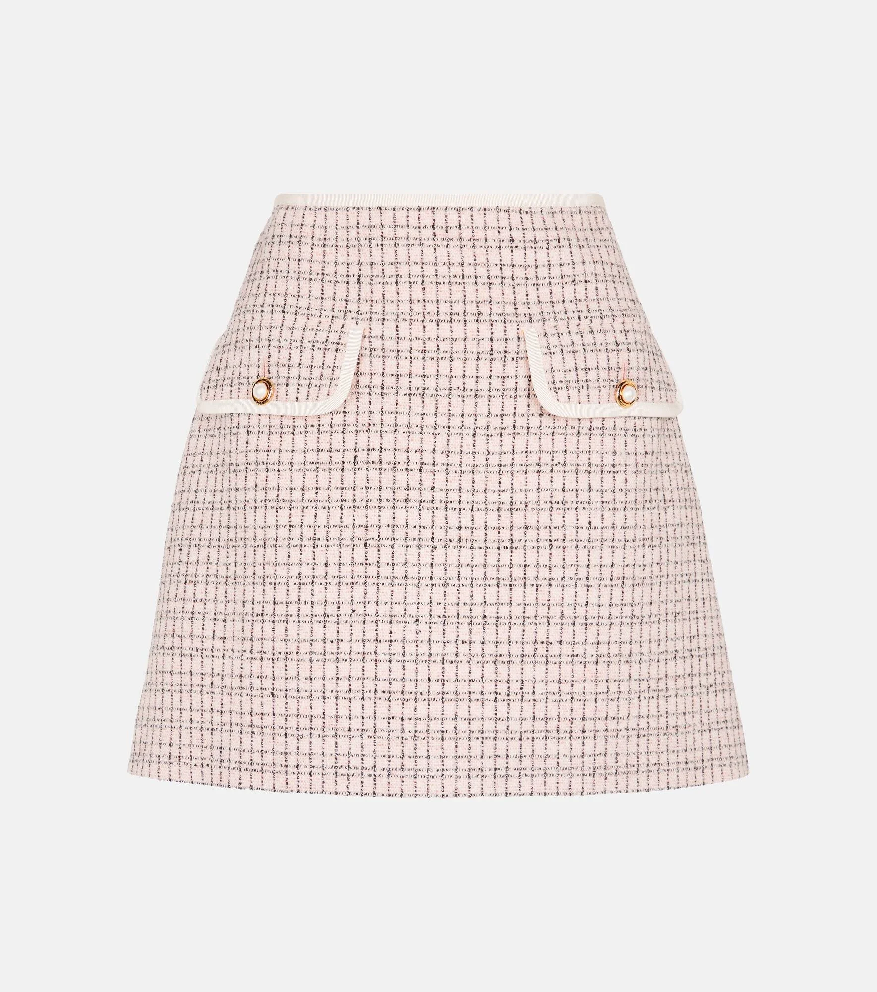 High-rise tweed miniskirt - 1