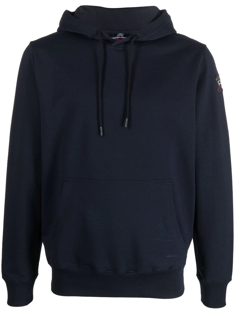 logo-patch sleeve hoodie - 1