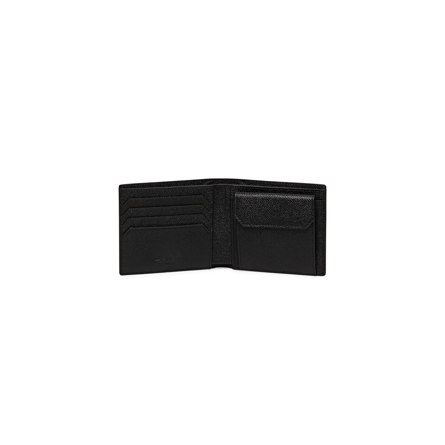 Black saffiano leather wallet with coin pocket - 3