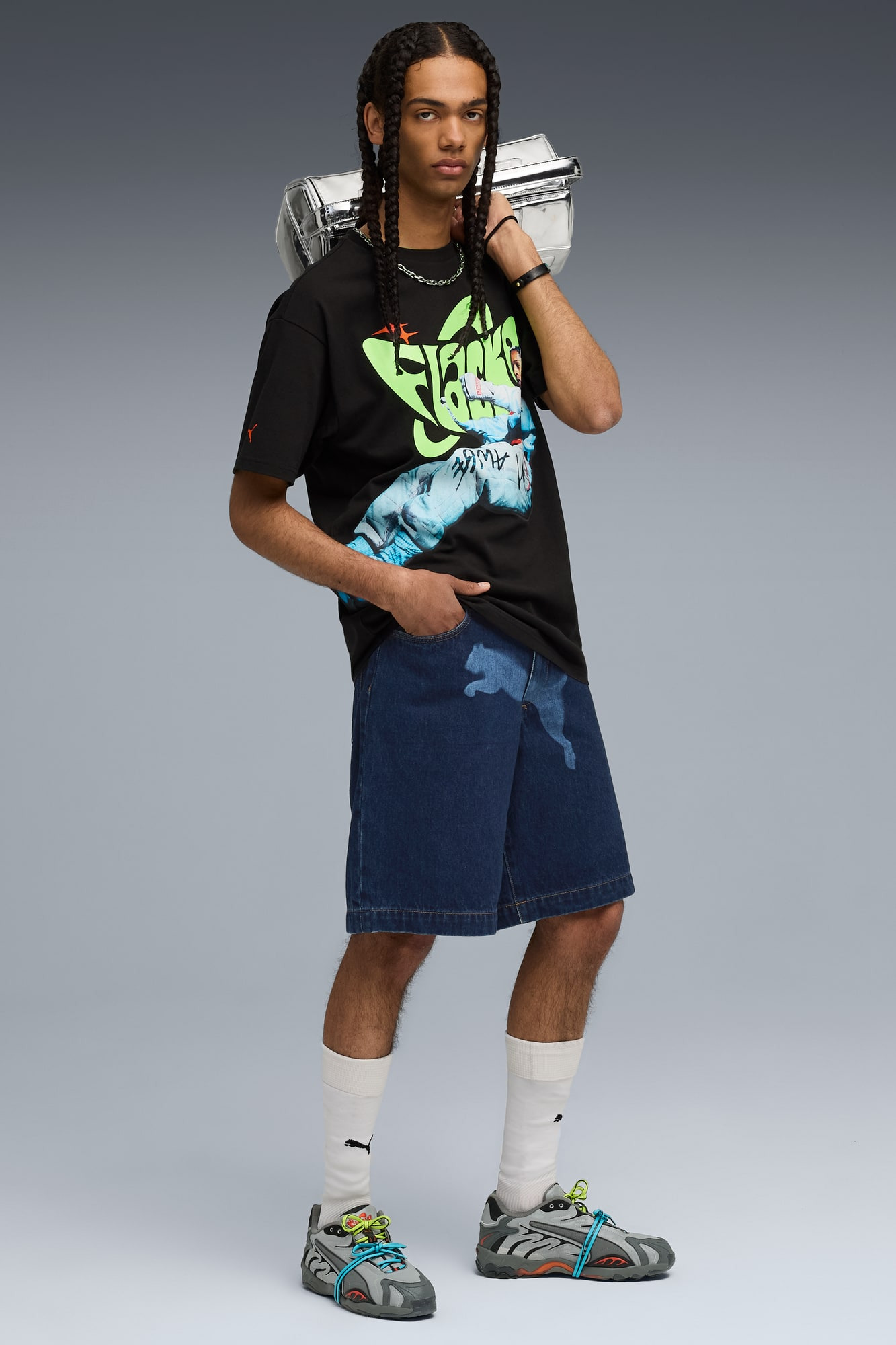 A$AP ROCKY x PUMA Men's Denim Shorts - 5