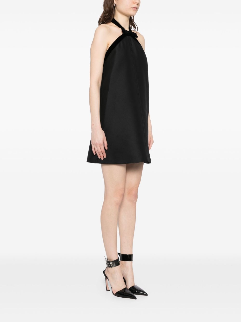 bow detail mini dress - 3