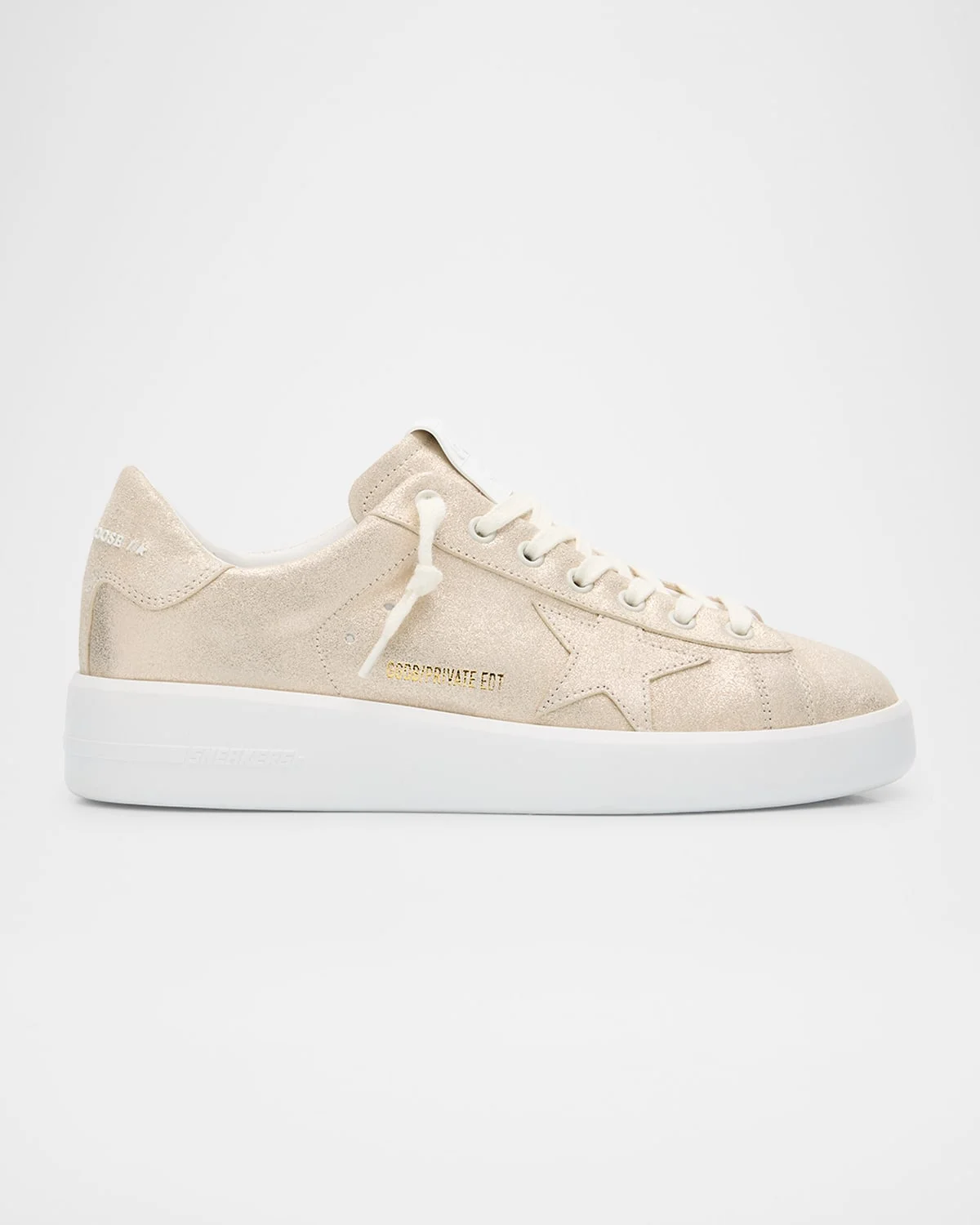 Purestar Shimmer Leather Low-Top Sneakers - 1