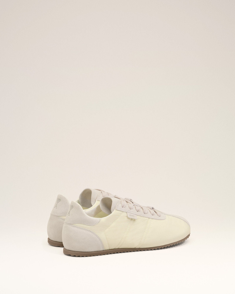 WHITE NYLON SOFT SNEAKERS 4