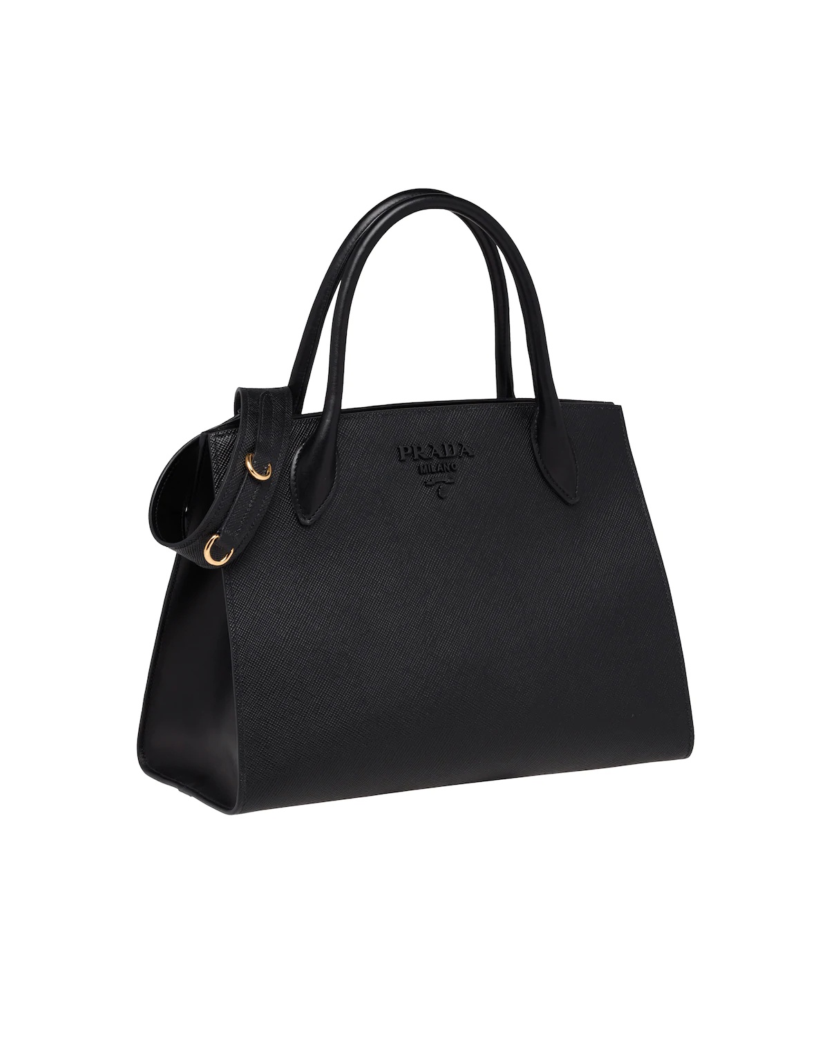 Medium Saffiano leather Prada Monochrome bag - 3