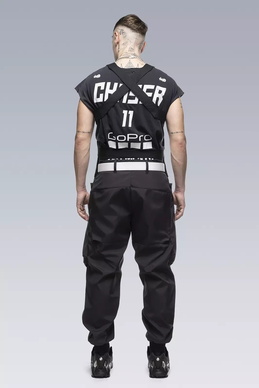 V5S-S HD Cotton Reversible Vest Black - 4