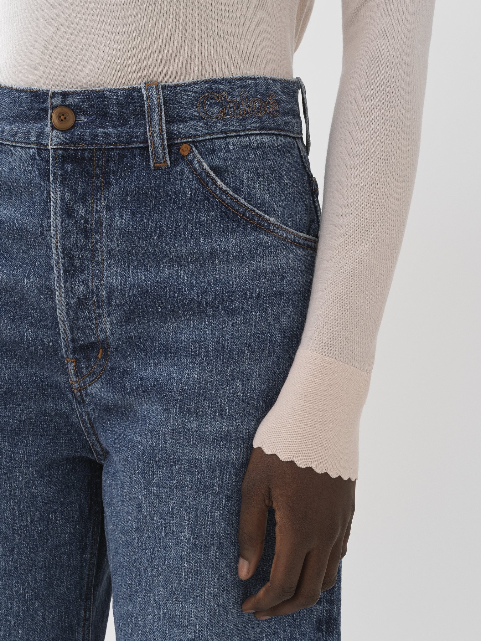 "STROMBOLI" WIDE CROPPED JEANS - 5